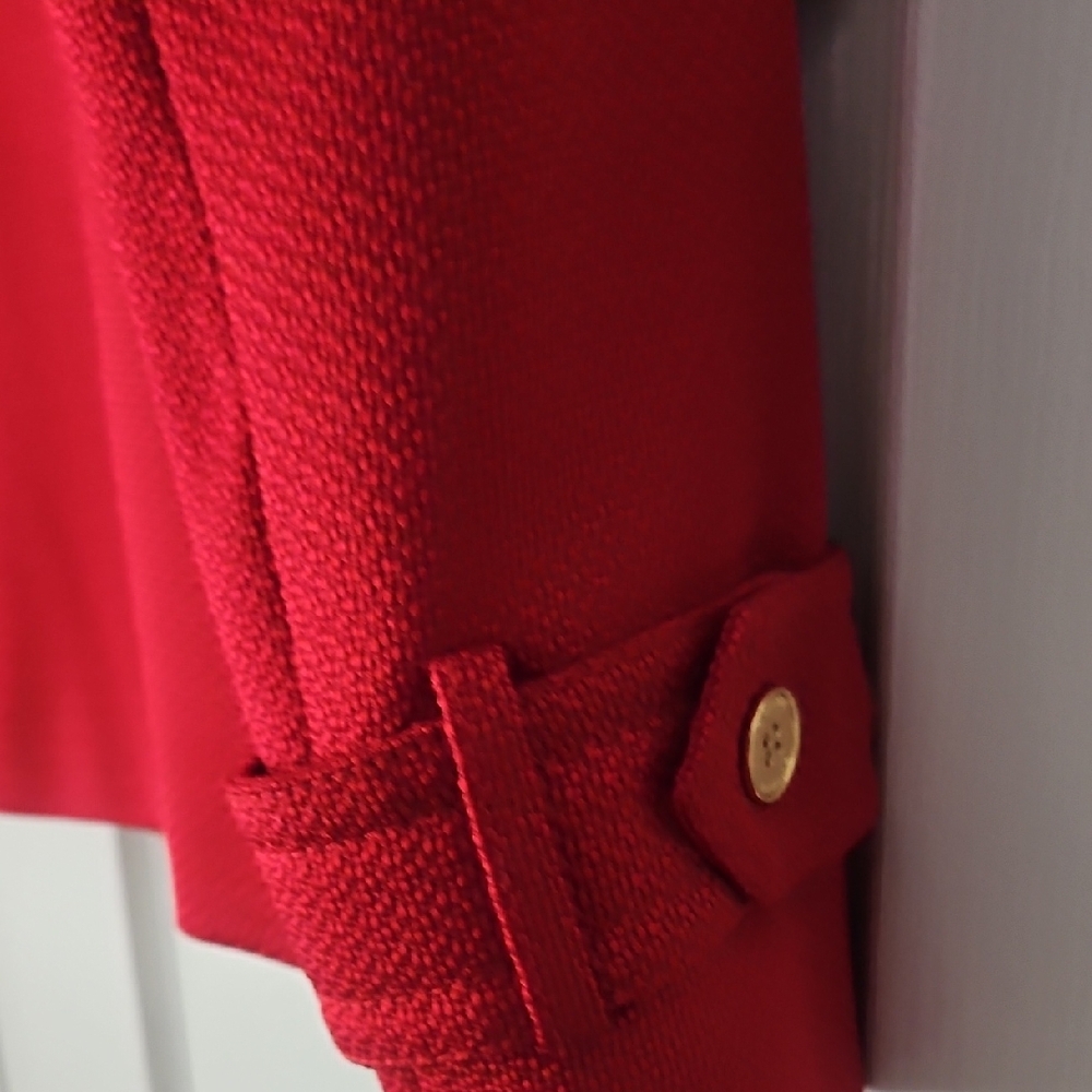 Women's Red Double-Breasted Jacket - Picture 6 of 6